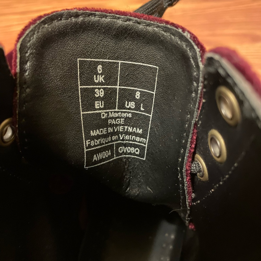 Velvet Pascal 1460 Dr. Martens Boots - Picture 11 of 13